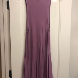 Mauve Knee Length Maxi Dress